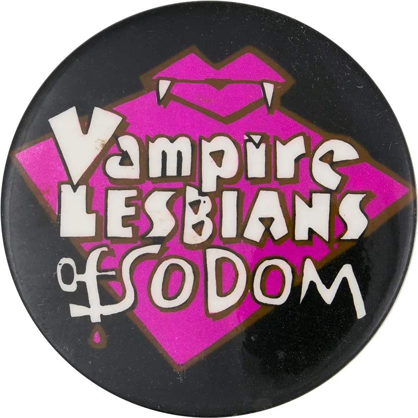 Vampire Lesbians Of Sodom Busy Beaver Button Museum Badge Png Vampire Logo