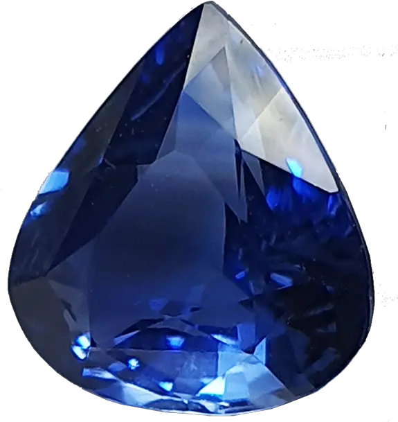 Pear Shape Blue Sapphire Png