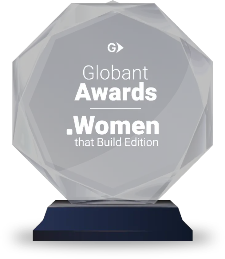 Globant Awards Women That Build Edition 2020 Day Awards Trophy Png Ama Icon Award Winners