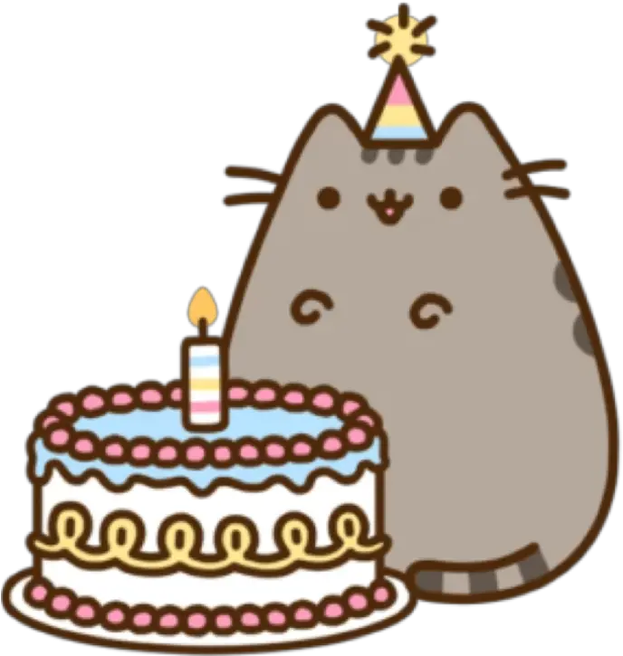 Download Food Pusheen Birthday Cake Cat Hq Image Free Png Pusheen Birthday Png Birthday Cake Icon Transparent Background