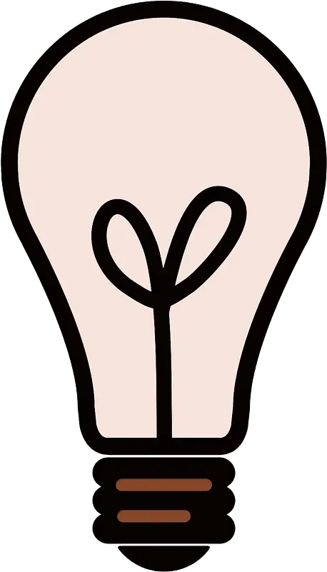 Brown Light Bulb Clipart Free Download Transparent Png Dibujo De Una Bombilla Lightbulb Clipart Png