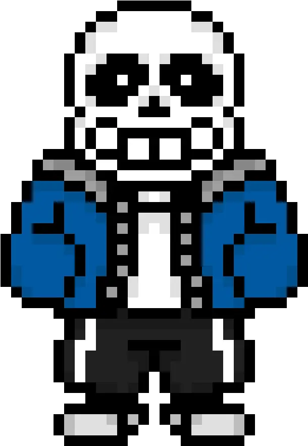 Download Sans Sprite Pixel Art Body Template Full Size Sans Png Sans Sprite Transparent