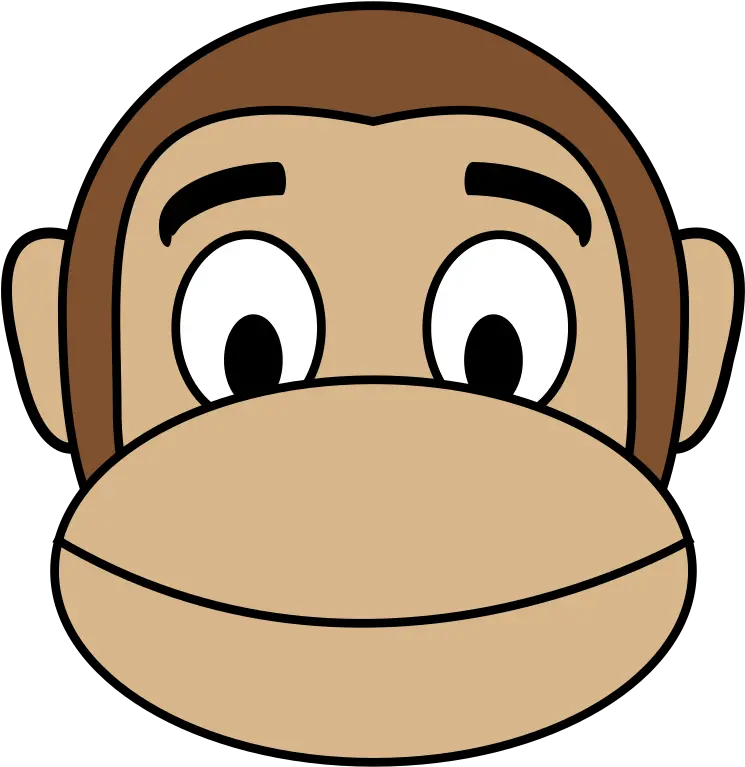 Monkey Rounded Face Png Svg Clip Art For Web Download Dibujo Cabeza De Mono Monkey Icon Png