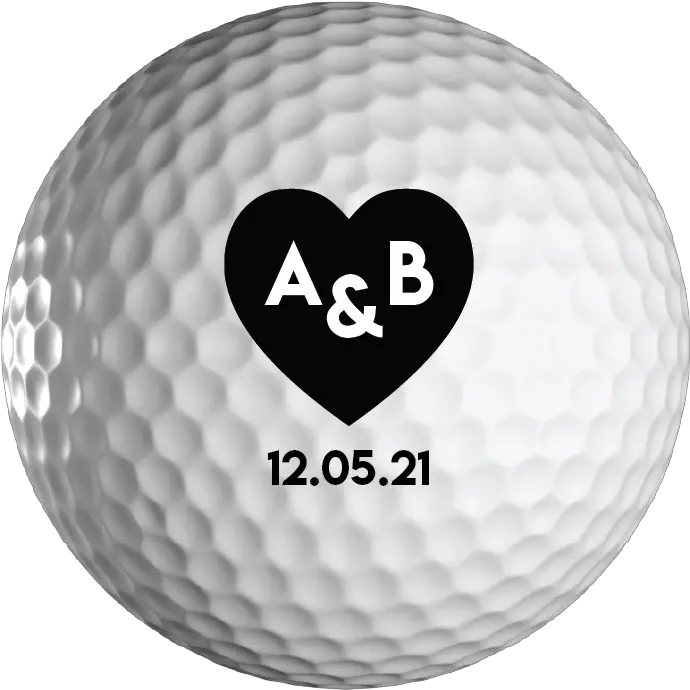 Love Heart Golf Ball Transparent Background Golf Ball Png Golf Ball Transparent