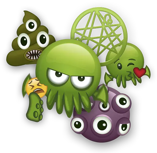 Interactive Books Iclassics Collection Transparent Cthulhu Emoji Png Cthulhu Icon Png