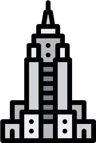 Empire State Building Free Monuments Icons Vertical Png State Icon