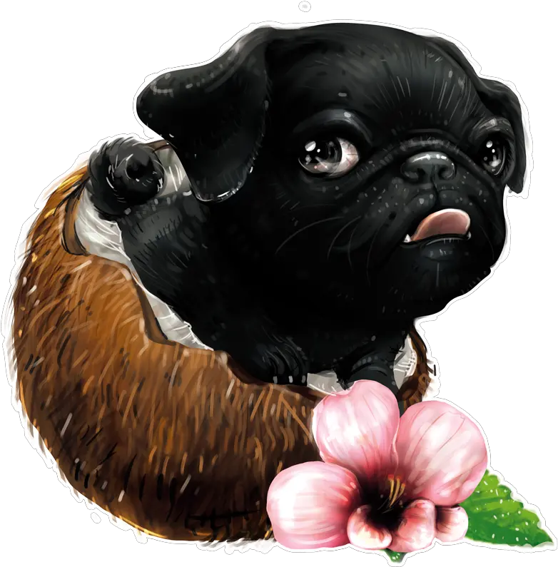 Pug Life Png Cute Pugs Art Pug Art Cute Pugs Pug Life Imagenes De Pugs Kawaii Pug Face Png