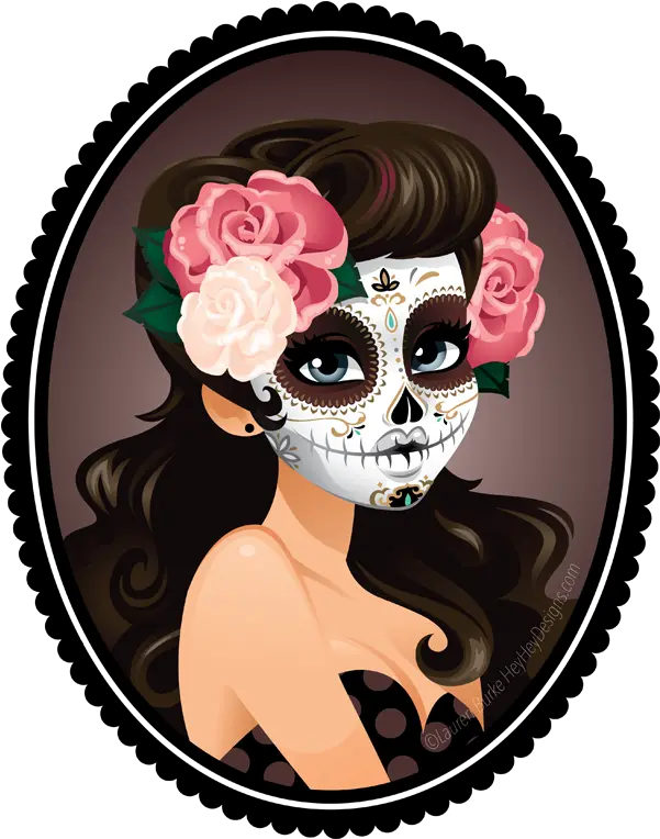 Png Image Day Of Dead 28660 Free Icons And Png Backgrounds Pin Up Sugar Skull Day Of The Dead Png