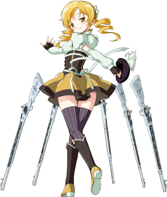 Download Gunshot Bride Madoka Magica Mami Anime Full Mami Tomoe Pose Png Gunshot Png