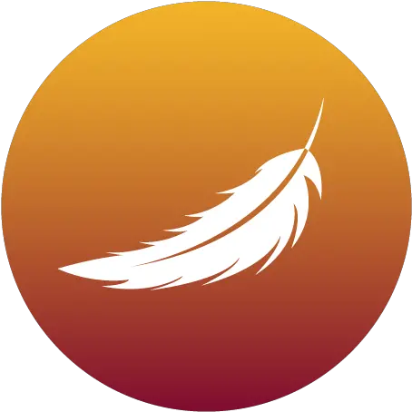 White Feather Community Circle Png Feather Logo