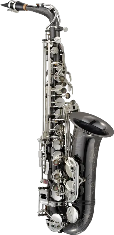 P Mauriat Black Nickle Alto Saxophone W Silver Keys P Mauriat 500bx Png Saxophone Transparent