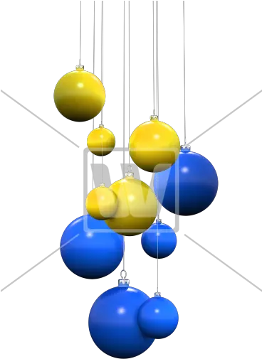 Blue Yellow Ornaments Png Welcomia Imagery Stock Sphere Ornaments Png