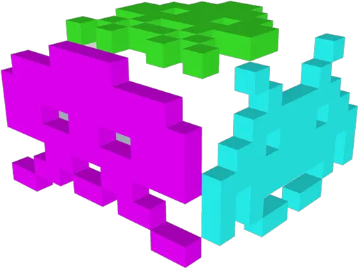 Space Invaders Cubed Spacecubed Twitter Graphic Design Png Space Invader Png