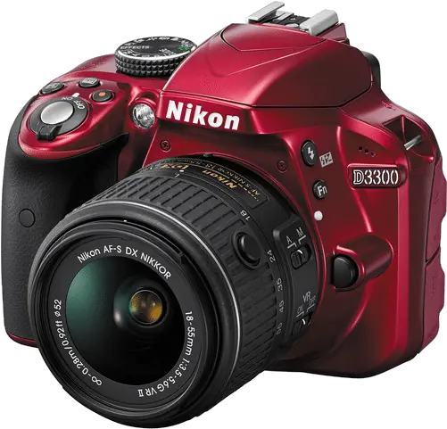 Buy Online Nikon D3300 Dslr Camera With Nikon Afs 35mm F 1 8g Dx Png Red Camera Png