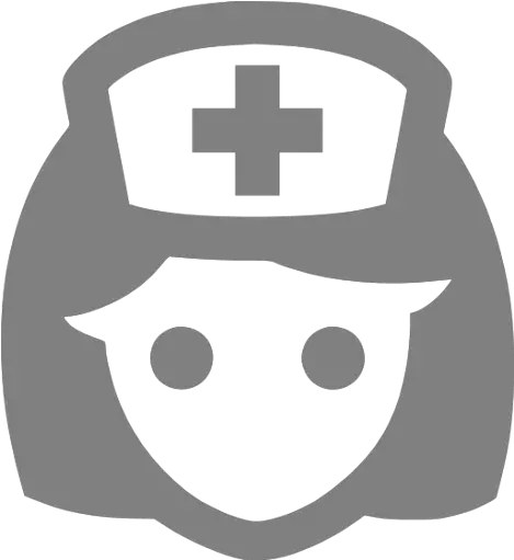Gray Nurse Icon Nurse Icon Black And White Png Nurse Icon Free