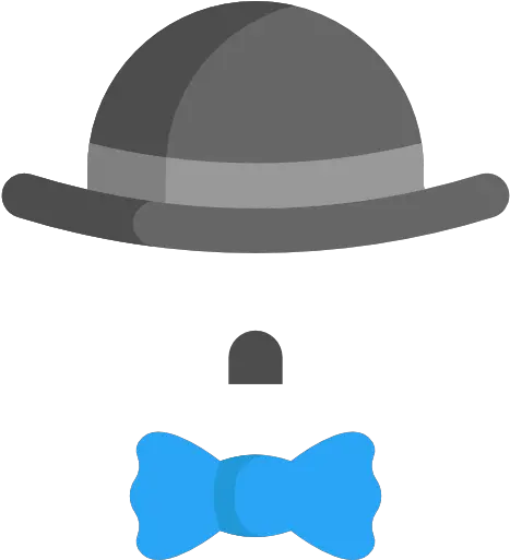 Hat Clothes Fashion Costume Bow Tie Icon Dot Png Bowler Hat Icon