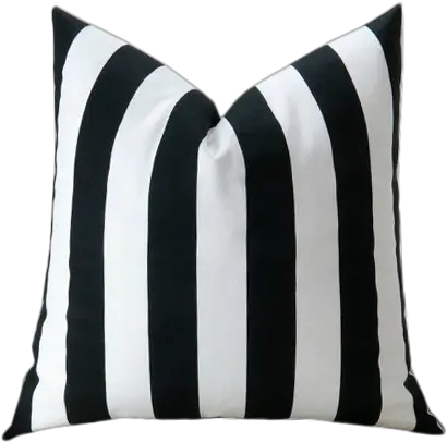 Black Stripe Pillow Cover 20 X Solid Png Black Stripe Png
