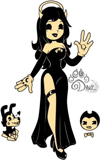 Formal Dress Batim By Gisselle50 Bendy And The Ink Machine Bendy And The Ink Machine Alice Angel Dress Png Bendy And The Ink Machine Png