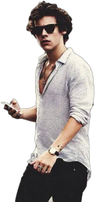 Download Hd Harry Styles Png 2014 Harry Styles Holding His Phone Harry Styles Png