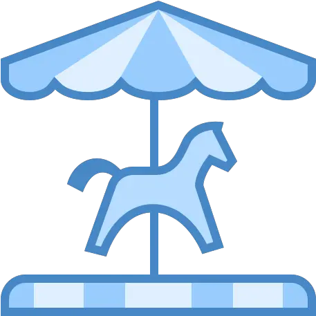 Carousel Icon In Blue Ui Style Png Merry Go Round