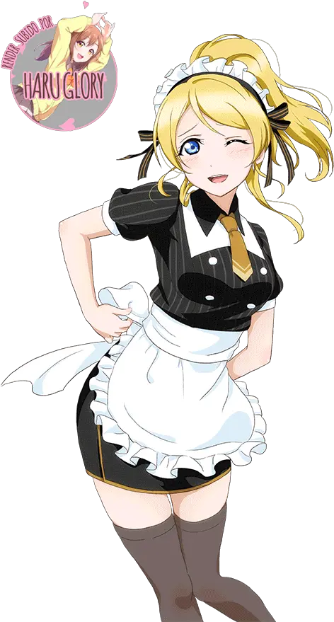 Ayase Eli 118 Love Live Eli Maid Png Eli Ayase Transparent