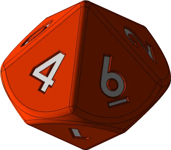 10 D10 Dice 3d Model Png Dnd Dice Png