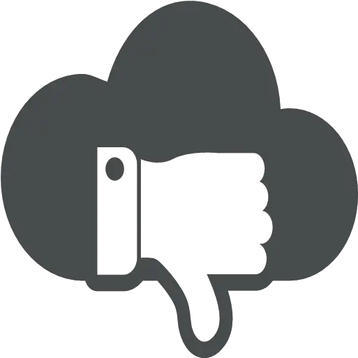 Cloud Computing Down Thumb Unlike Icon Cloud Computing Png Thumb Down Icon