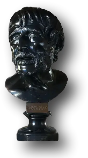 Bronze Bust Of Seneca Hair Design Png Roman Bust Png