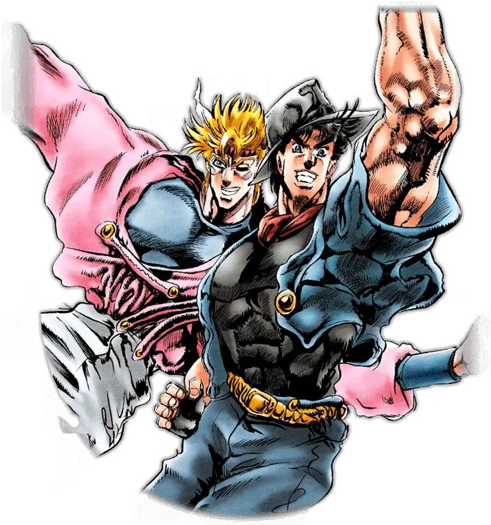 Download Unit Joseph Joestar And Caesar Joseph Joestar And Caesar Zeppeli Png Joseph Joestar Png