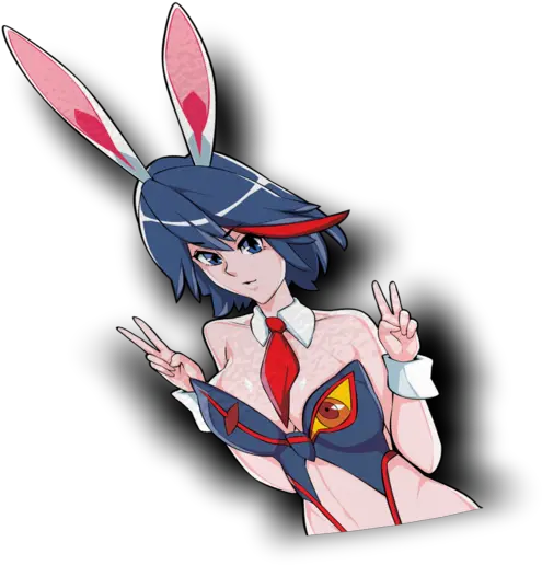 Summer Ryuko Matoi Peeker Sticker Ryuko Matoiwaifu Png Ryuko Matoi Png