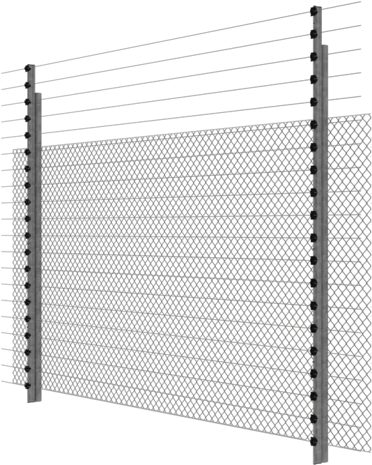 Electric Security Fence High Png Metal