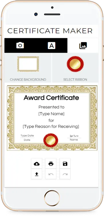 Free Certificate Templates Customize With Online Screenshot Png Certificate Background Png