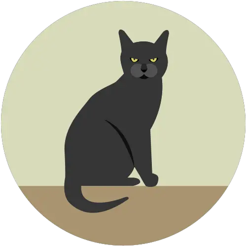 Black Cat Angry Halloween Icon Cat Icon Png Angry Cat Png