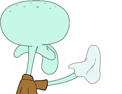 Animated Gif About In Spongebob Squidward Cleaning Gif Transparent Png Spongebob Transparent Gif