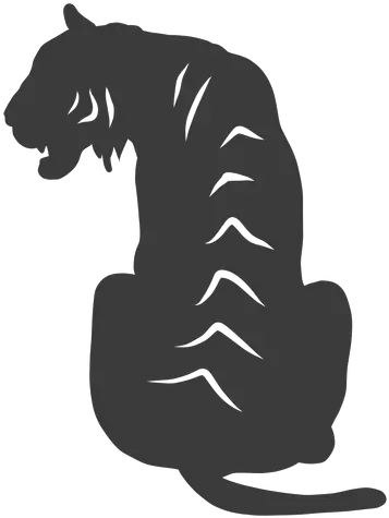 Tiger Stripe Silhouette Tiger Silhouette Png Tiger Stripes Png