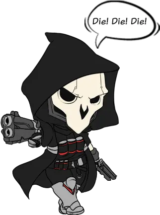 Overwatch Gaming Tshirt India Die Cartoon Png Reaper Overwatch Png