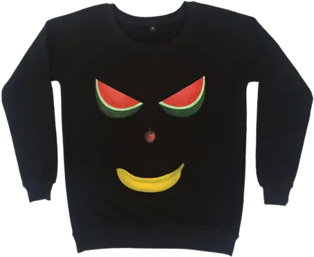 Download Hd Demon Fruit Face Sweatshirt Sweatshirt Png Demon Face Png