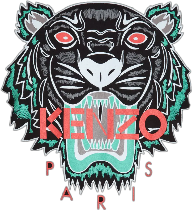 Kenzo Ilovekenzo Tiger Roaring Kenzo Tiger Logo Transparent Png Tiger Logo Png
