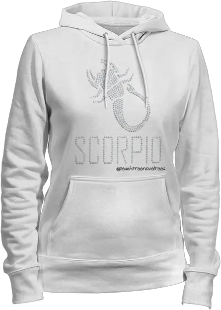 Scorpio Horoscope Rhinestone Ladies Hoodie U2013 Peachtree Noveltees Hoodie Png Scorpio Png