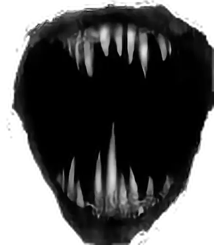Download Scary Teeth Png Svg Black And Scary Mouth Png Tooth Transparent Background