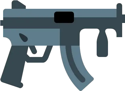 Submachine Gun Icon In Color Style Submachine Gun Emoji Png Handgun Icon