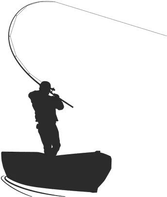 Transparent Png Svg Vector File Silhouette Fisherman In Boat Fish Png Transparent