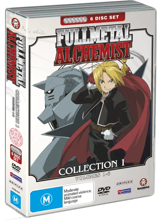 Fullmetal Alchemist Collection 1 V1 6 Fatpack Dvd Png Edward Elric Png