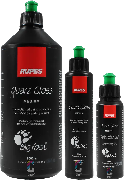 Rupes Bigfoot Quarz Gloss Polishing Agent And Sanding Gel Green Step 2 Tatratea Png Scratches Transparent