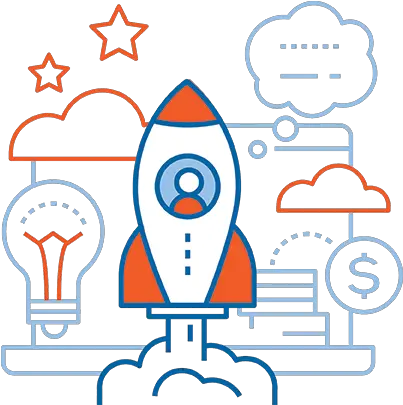 Konverge Ventures Icon Png Rocket Light Bulb Icon