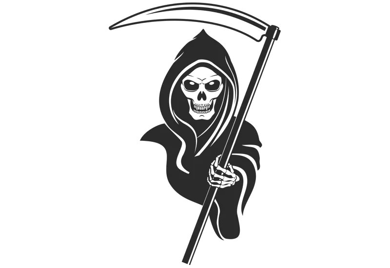 Download Grim Reaper Logo Png Grim Reaper Black And White Png Grim Reaper Transparent