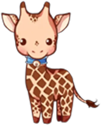 Kawaii Transparent Giraffe Desenho De Animais Selvagens Png Giraffe Transparent