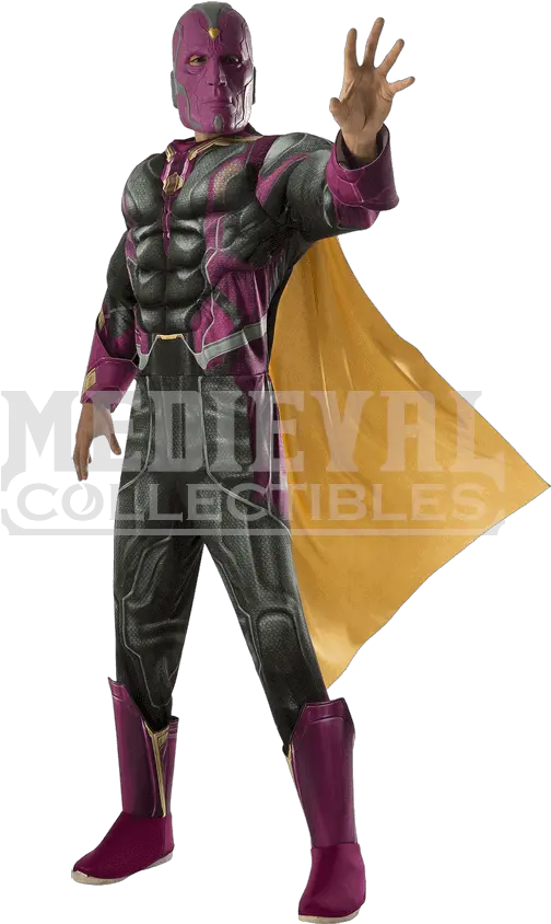Adult Marvel Civil War Deluxe Vision Costume Vision Avengers Vision Costume Png Vision Marvel Png