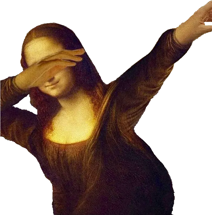 Mona Lisa By Josael Emoji For Discord Dab Full Size Png Mona Lisa Png Dab Png