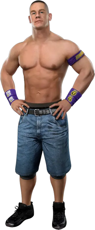 John Cena Purple Wwe Smackdown Vs Raw 2011 Roster John Cena Wwe Svr 2011 Png Wwe John Cena Logo